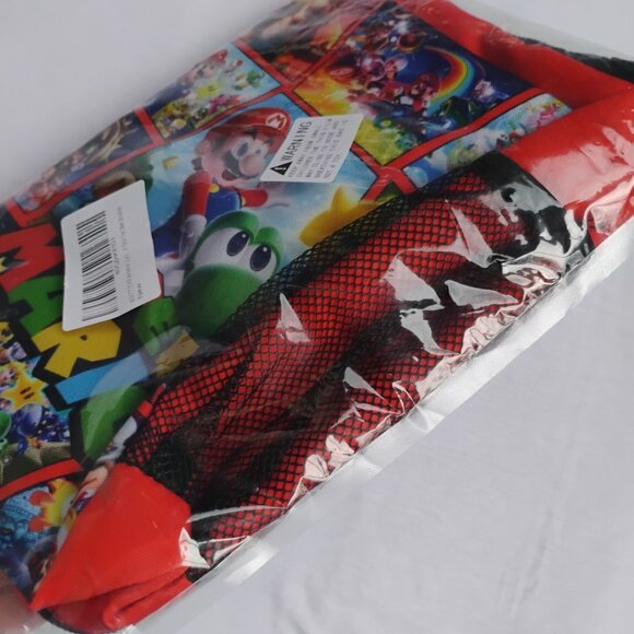 SUPER MARIO BROTHERS LUNCH BAG BOX Video Gamer gift Gaming lover Mario Luigi Yos - Picture 3 of 4